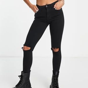 Jamie High Waist Ripped Skinny Jeans TOPSHOP size 25